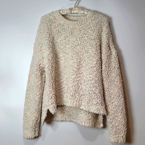 Willow & Wind Soft Boucle Sweater Light Blue, Light Pink & White - Picture 9 of 12